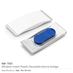 Reusable Insert Name Badges with Magnet Attachment - Image 4