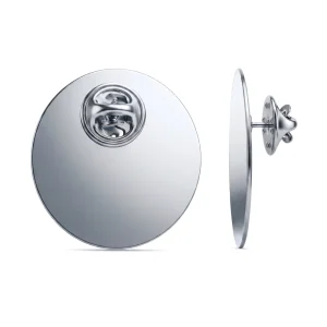 Round Flat Metal Badges 30mm with Butterfly Clutch Attachment - Image 8