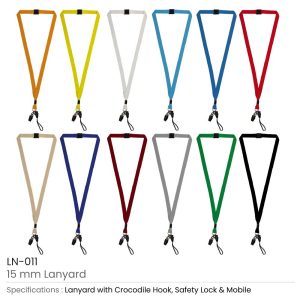 Lanyards with Crocodile Hook, Mobile Holders & Safety Lock - Image 3