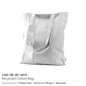 Recycled Cotton Bags, Durable Long Strap - Image 7