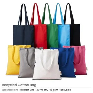 Recycled Cotton Bags, Durable Long Strap - Image 3
